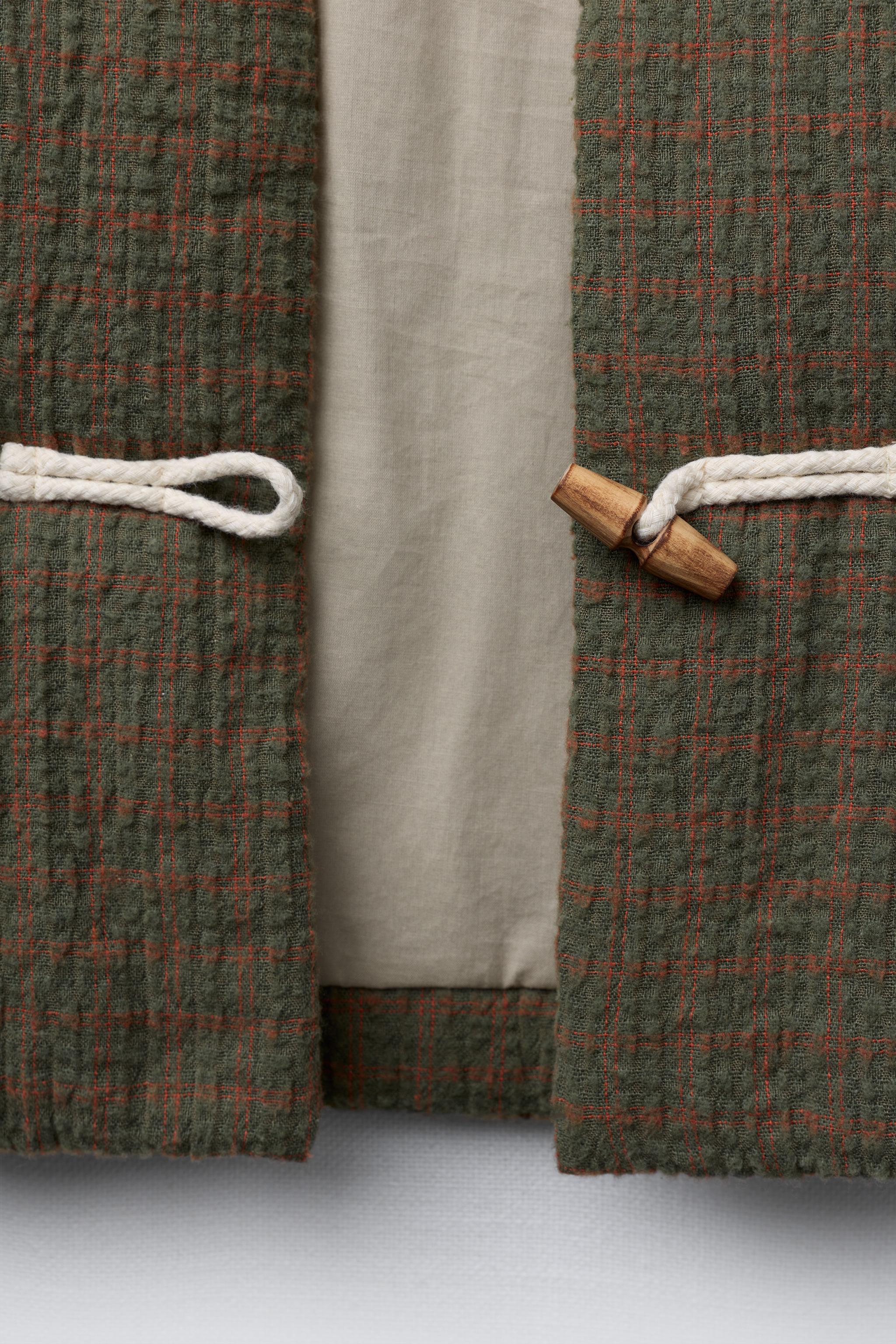 PLAID FIREMAN CLASP JACKET